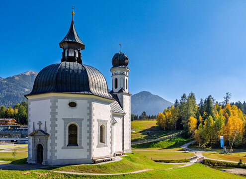 Seekirche Heiliges Kreuz, Seefelder Seekirchl, Seefeld, Tirol, &Ouml;sterreich, Europa