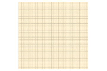 Graph paper sheet showing grid lines and soft shadows, providing a simple blank beige background with a transparent background