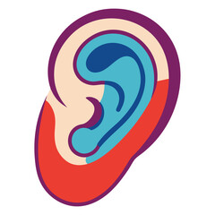 Ear Vector Illustration ? Cartoon, Clipart & Line Art Design for Print & Digital Use.eps