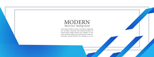 Banner bakground blue gradations shape.colorful.memphis background. modern trendy design