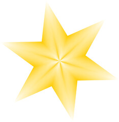 Obraz premium golden star isolated on white