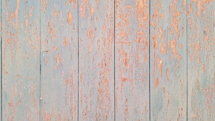 Vintage Weathered Blue Wooden Planks Textured Background Surface