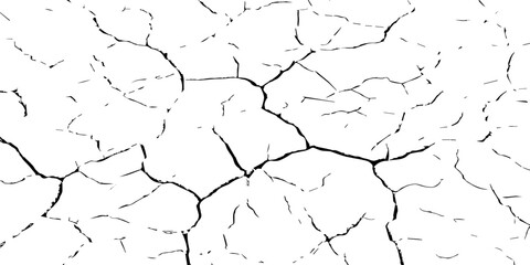 Black and white cracked dry earth texture background, drought soil surface pattern, broken ground parched land detail, climate change environmental disaster abstract nature illustration for design use