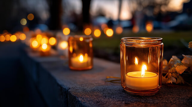 Traditional farolitos on christmas eve faceless luminaria display defocused festive background cultural holiday decoration seasonal tradition visualization with copy space