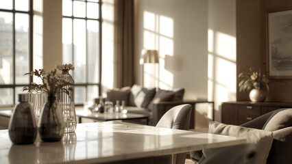 Elegant Living Room with Natural Light and Cozy Vibes