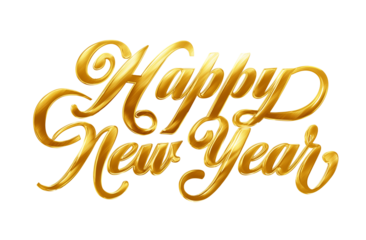 "Happy New Year" is written in gold font.