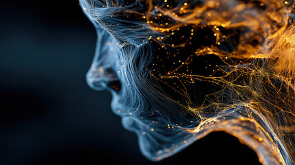 Big Data Artificial Intelligence Neural Network Flow Visualization Machine Learning Technology Innovation Cyberspace Digital Information Analysis Future Science Complex Data Stream Background