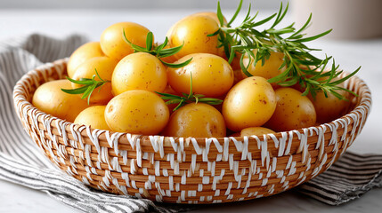 Potatos in a basket