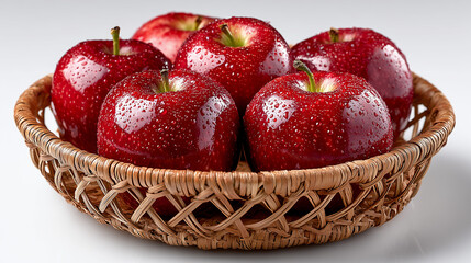 red apples in a basket