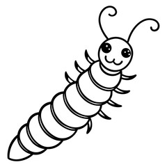 vector illustration of a cartoon bug