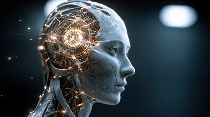 Big Data Artificial Intelligence Neural Network Flow Visualization Machine Learning Technology Innovation Cyberspace Digital Information Analysis Future Science Complex Data Stream Background