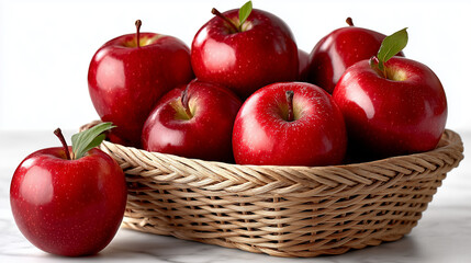 red apples in a basket