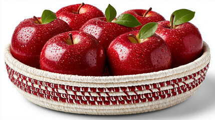red apples in a basket