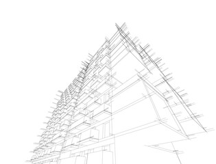 Obraz premium architecture building 3d 