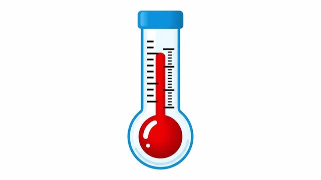 Temperature Rising: An Animation of Thermometers Showing Increasing Temperature Levels, Perfect
