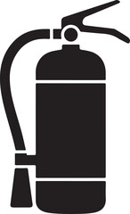 Black silhouette of a scrub brush isolated on white background