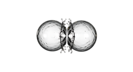 Water drop collision with crown for advertising concept