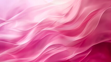 Obraz premium Pink flowing fabric with soft waves and elegant folds. Abstract background design