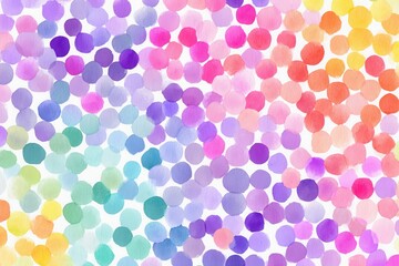 Whimsical watercolor circles pattern bursting with vibrant hues for joyful design projects and cheerful decor
