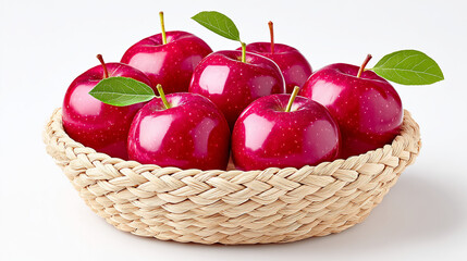 red apples in a basket