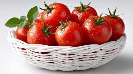 tomatoes in a basket