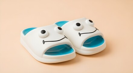 Cute smily slippers.