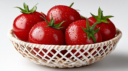 tomatoes in a basket