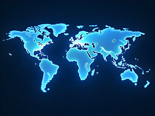 Fototapeta premium Photorealistic Earth as magnetic sphere with trade partners attracting and repelling based on sanctions, physics visualization, science laboratory