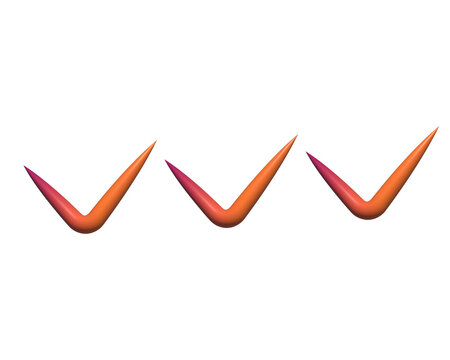 Checkmark icon in translucent glassmorphism design, representing confirmation, approval confirmation success symbol tick validation yes okay, 3d rendering - Powered by Adobe