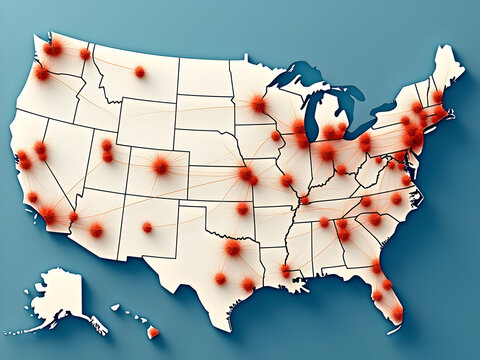 Isometric manufacturing to consumer pipeline with tariff walls rising at US entry, affecting planes, ships, and trucks