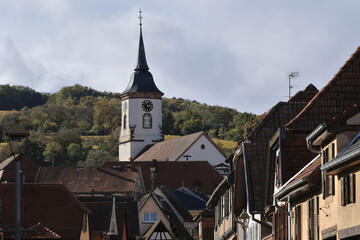Alsace, Bishoffheim, Eglise