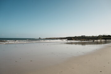 Plage à Kerlouan dans le Finistère en Bretagne, France - Europe