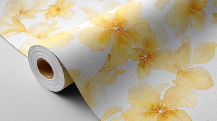 White roll of toilet paper object isolated on an abstract blue background