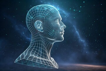 Obraz premium Digital brain concept showcasing artificial intelligence and futuristic technology