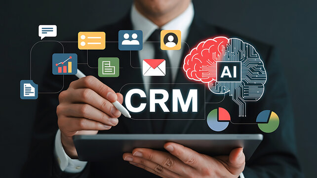CRM solution empowered by AI innovative technology for customer relationship management and business development