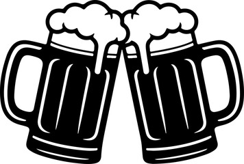 Beer Mug silhouette vector illustration