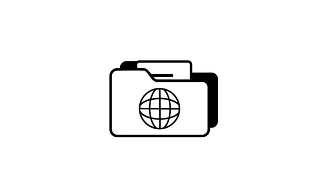 An image of a folder containing travel documents, symbolizing organized travel planning, document management, and preparation for international trips efficiently