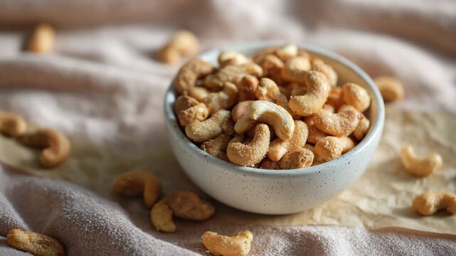 walnuts in a bowl, peanuts