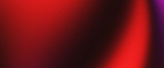 Luminous black red and pink gradient background with grainy glow, dark noise texture and wide banner header design