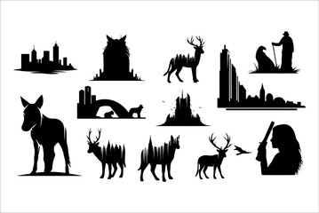 Abstract geometric design with bold color accents