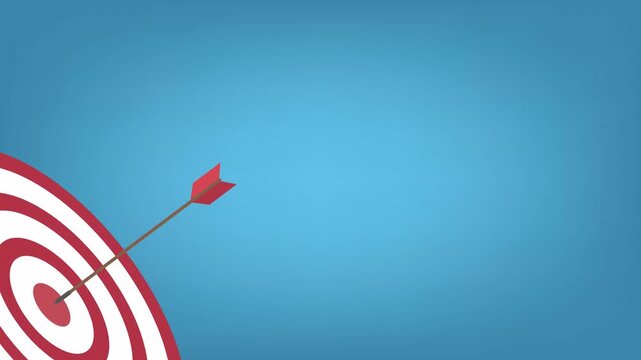 Arrow hits the target center