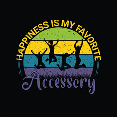Happiness Is My Favorite Accessory Circular Design