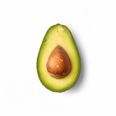 avocado isolated on white background