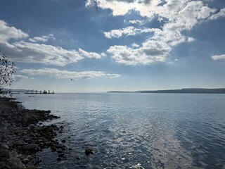 clouds over the sea