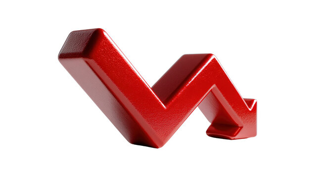Economic Decline: A sharp, downward-pointing arrow symbolizes the complexities of economic downturns and the need for strategic interventions.