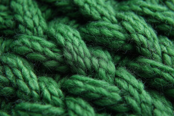 Green Knit Close Up