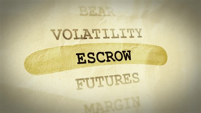 Escrow Text Highlight Animation &ndash; Documentary Style Effect
