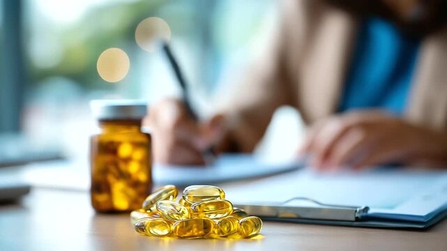 FDA approved concept crop below eyes background softly defocused food and drug administration certification health product standards businessman managing pharmaceutical