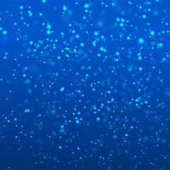 Realistic Snow Fallen | blue background with snow | Abstract dust particles