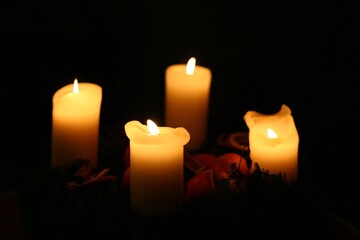 candles in the dark